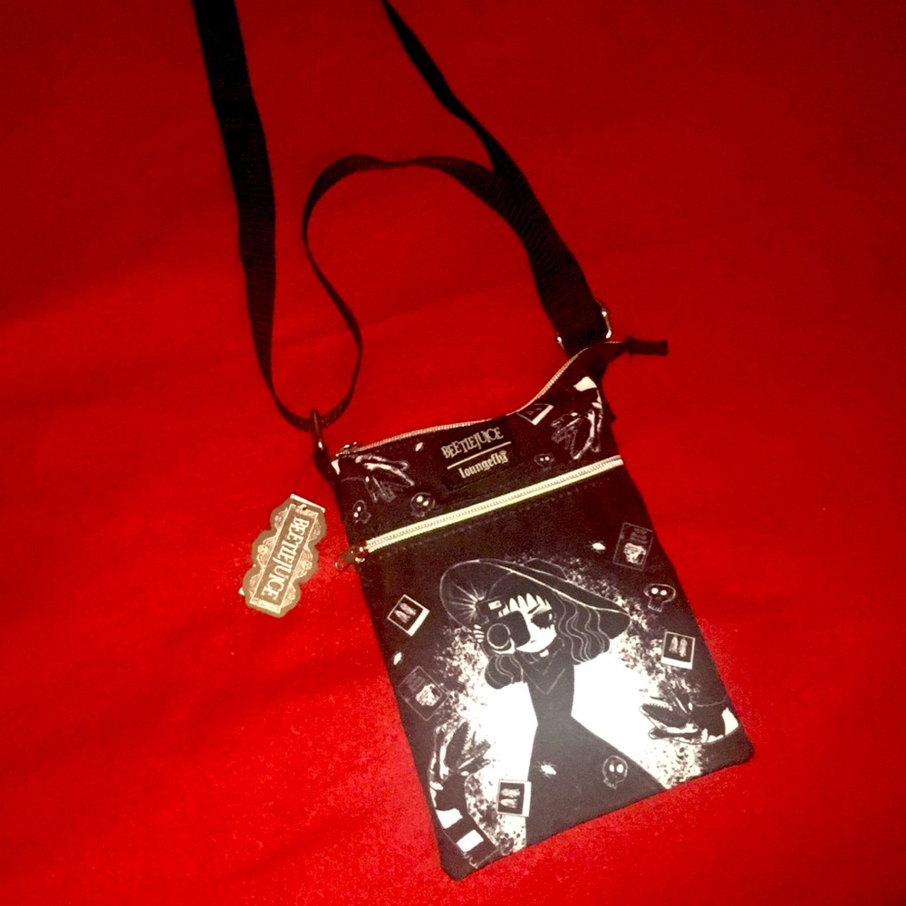 Loungefly Beetlejuice Lydia Passport Crossing Bag